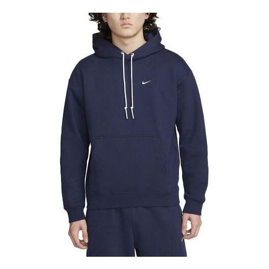 

Толстовка Nike Solo Swoosh Fleece Pullover Hoodie 'Navy', синий
