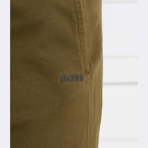 Спортивные брюки Sefadelong стандартного кроя Boss, хаки — фото 4