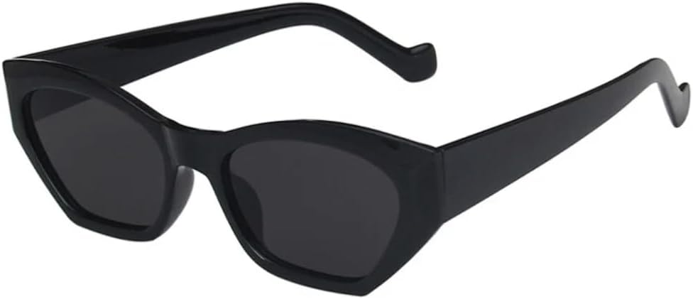 

Модные солнцезащитные очки «кошачий глаз» неправильной формы для женщин, винтажные, прозрачные, конфетного цвета, мужские, трендовые, многоугольные, UV400 HHZZYVY, Black Gray