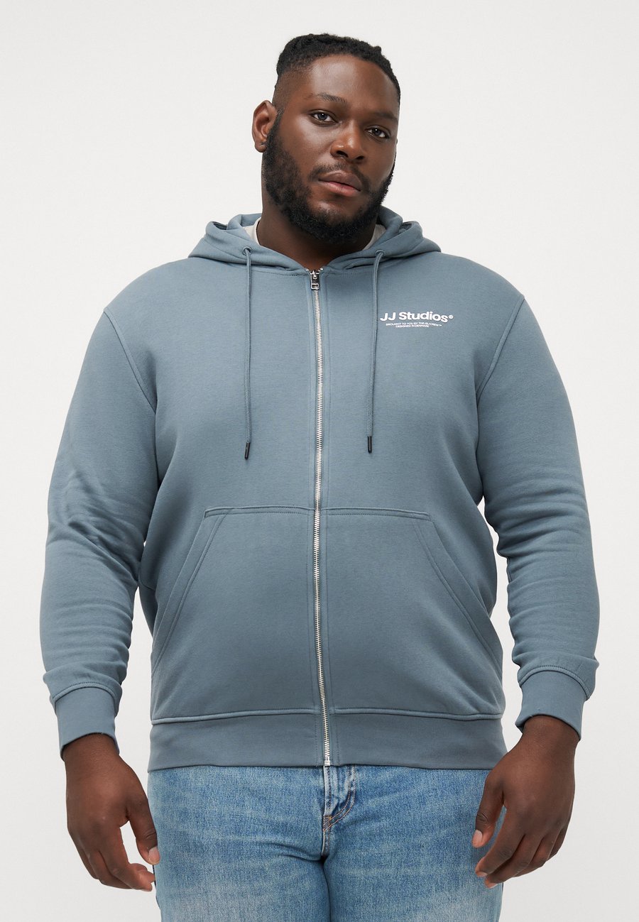 

Толстовка Jack & Jones JJESOHO ZIP HOOD, Stormy Weather/Dark Grey