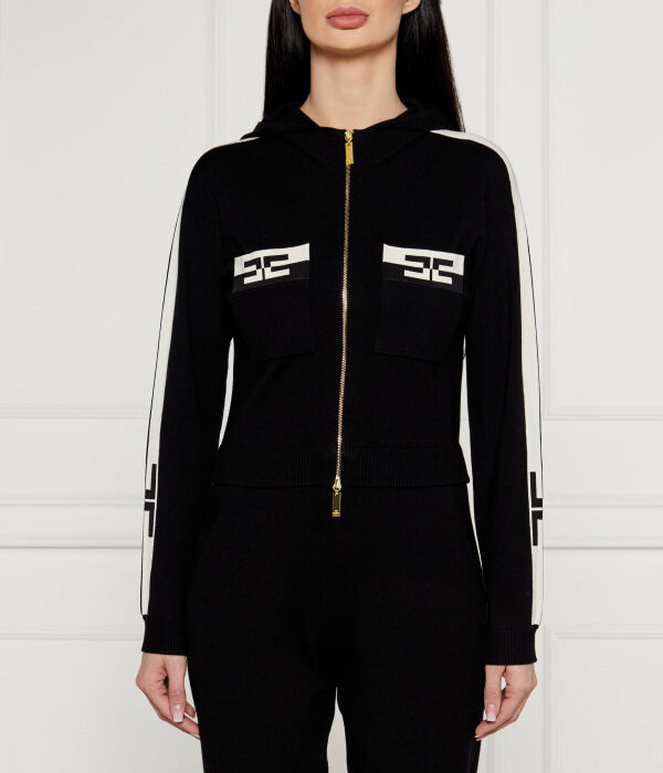 

Свитер Slim fit Elisabetta Franchi, черный