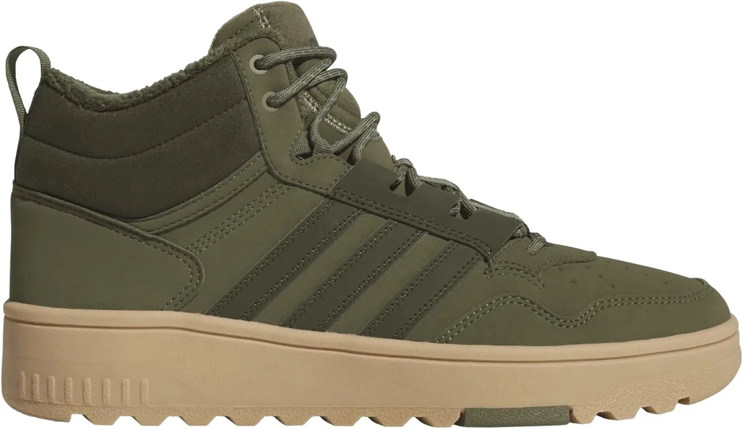 Кроссовки Adidas Hoops Mid Trainers, Olive — фото 3
