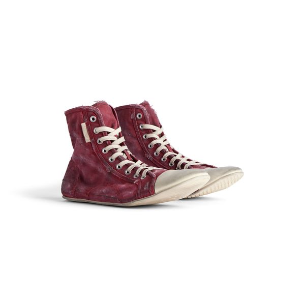 Кроссовки paris ultra flat high top 'red' Balenciaga, красный — фото 3