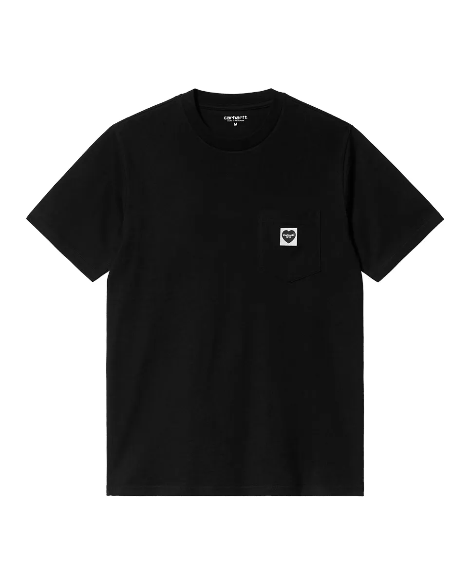 

Мужская футболка из хлопка с логотипом Carhartt WIP, чёрный