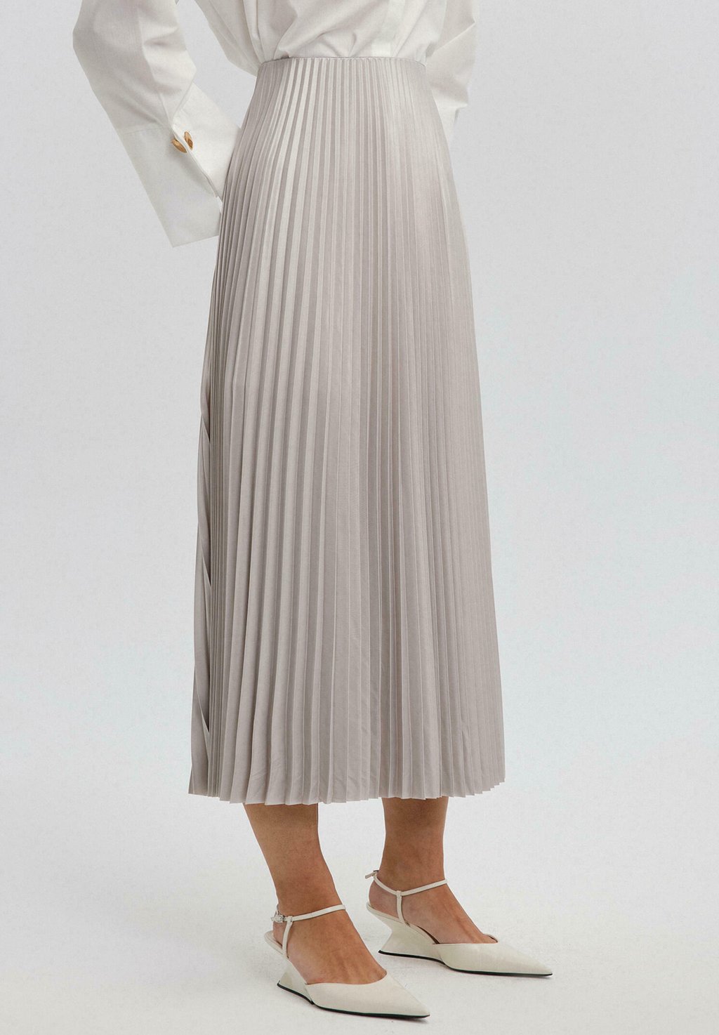

Юбка плиссированная A-line skirt Touché Privé, кремовый