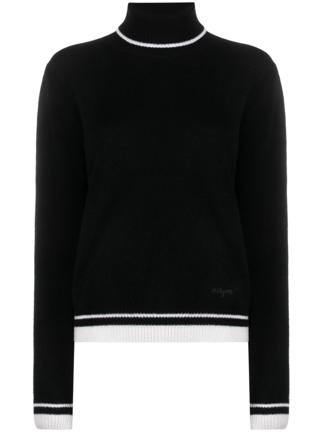 

MSGM джемпер с высоким воротником, черный
