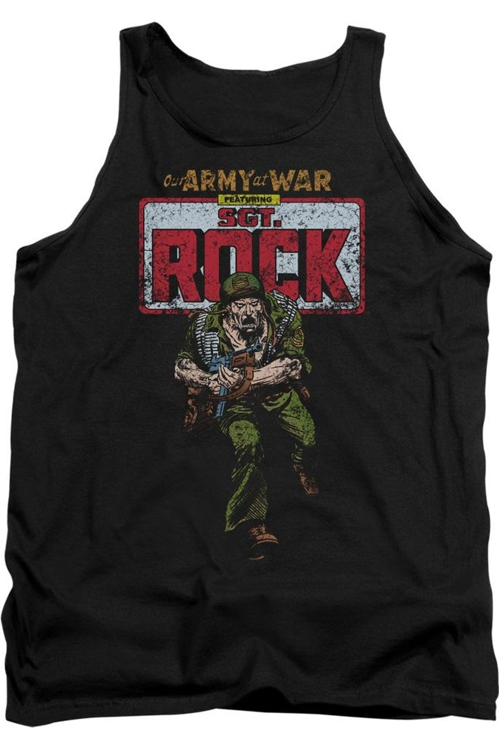 

Майка для взрослых DC Comics Sgt Rock Gildan, черный