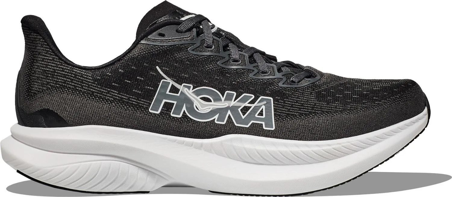 Женские кроссовки Mach 6 HOKA, Black/White