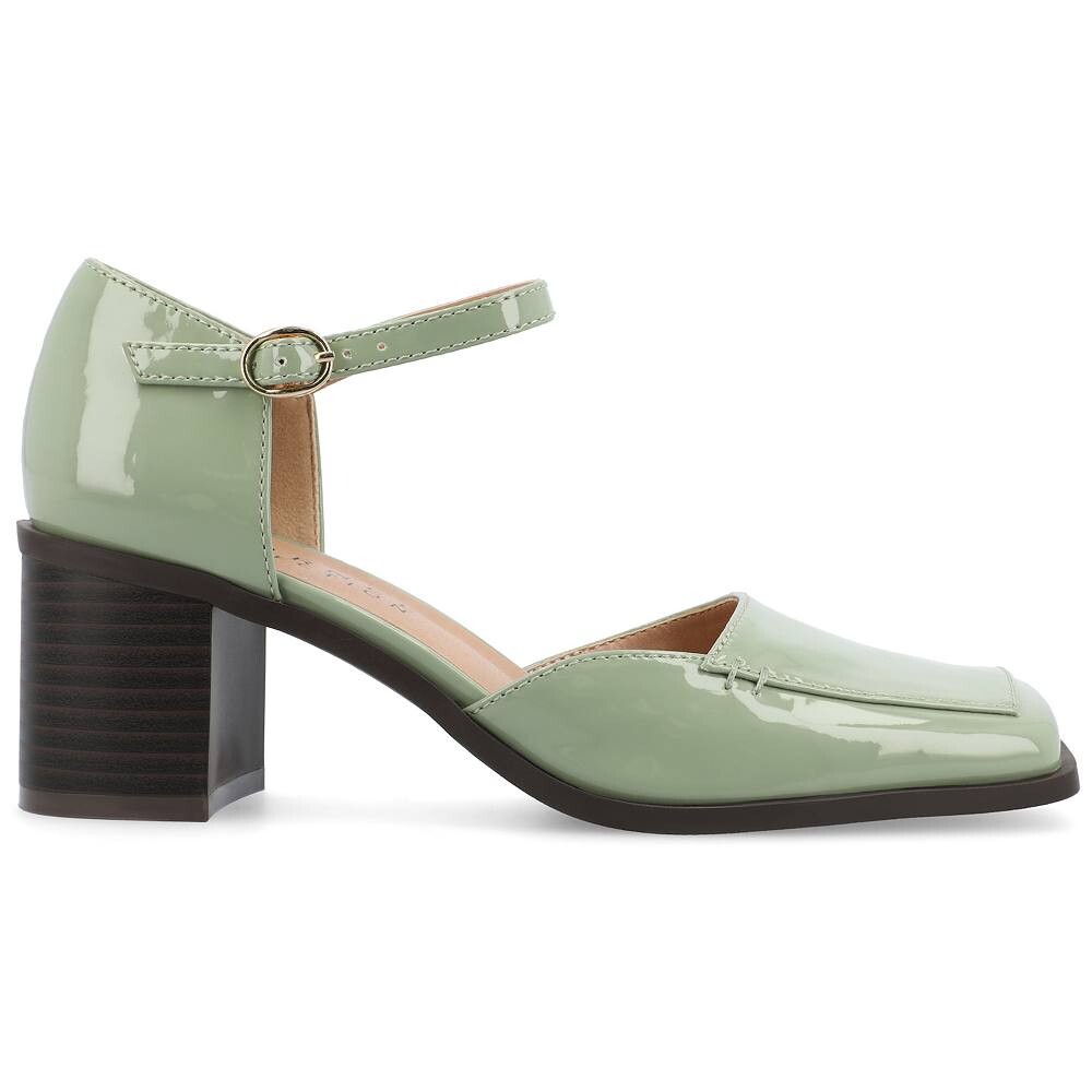 Женские туфли Journee Collection Tru Comfort Foam Evangeline, цвет Patent Taupe — фото 2