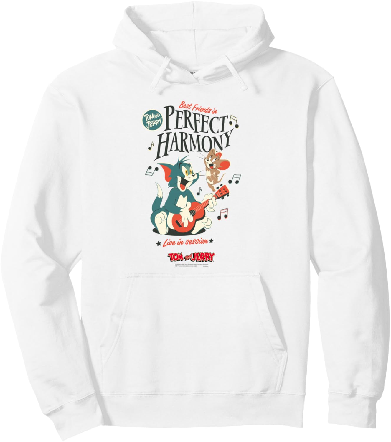 

Толстовка с изображением Тома и Джерри/«Идеальной гармонии» Tom And Jerry, белый