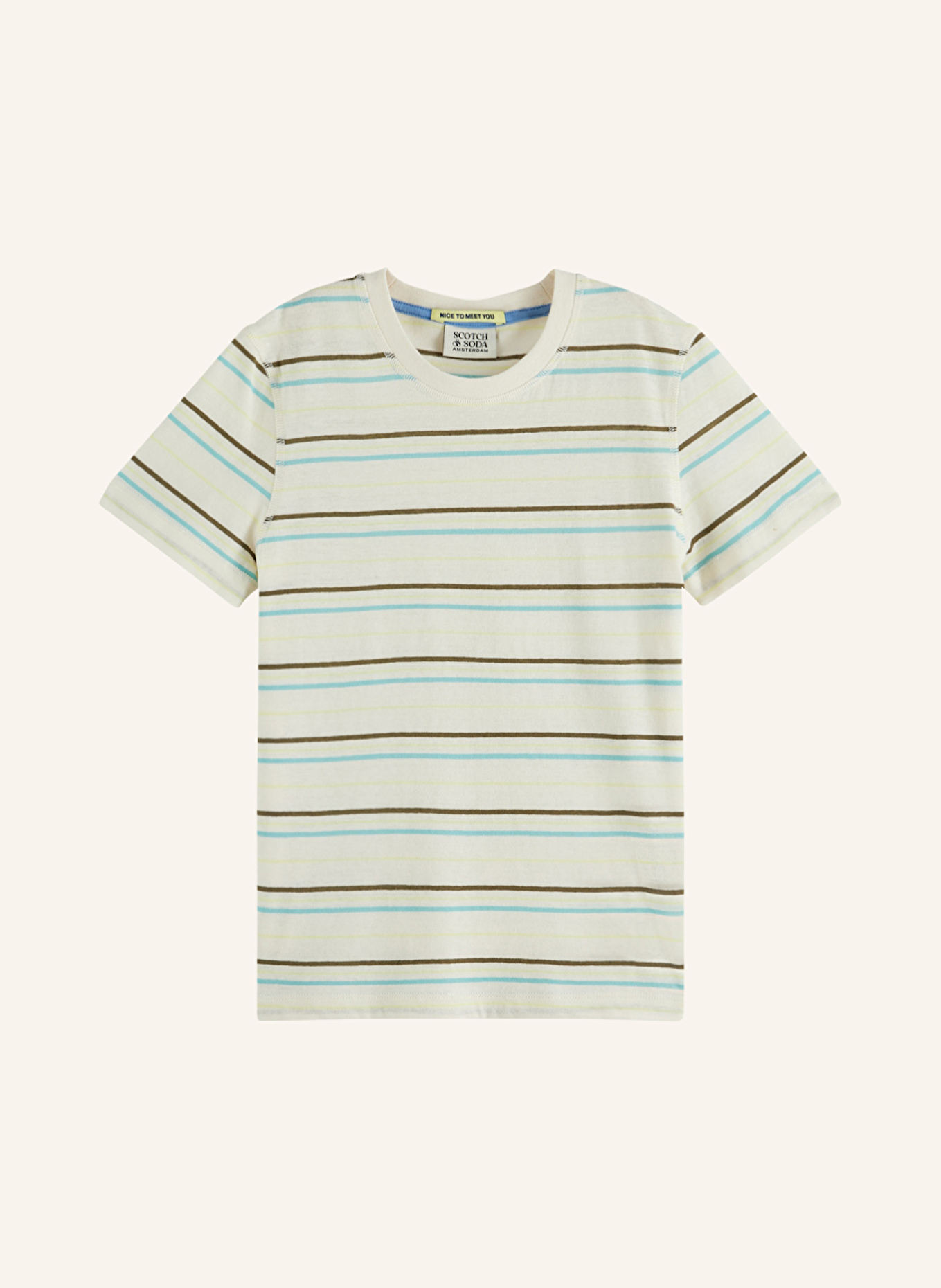 

Футболка с льном Scotch & Soda, мультиколор