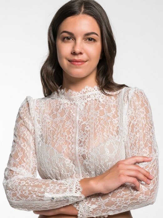 

Блуза дирндль из эрмелина Spieth & Wenksy, белый