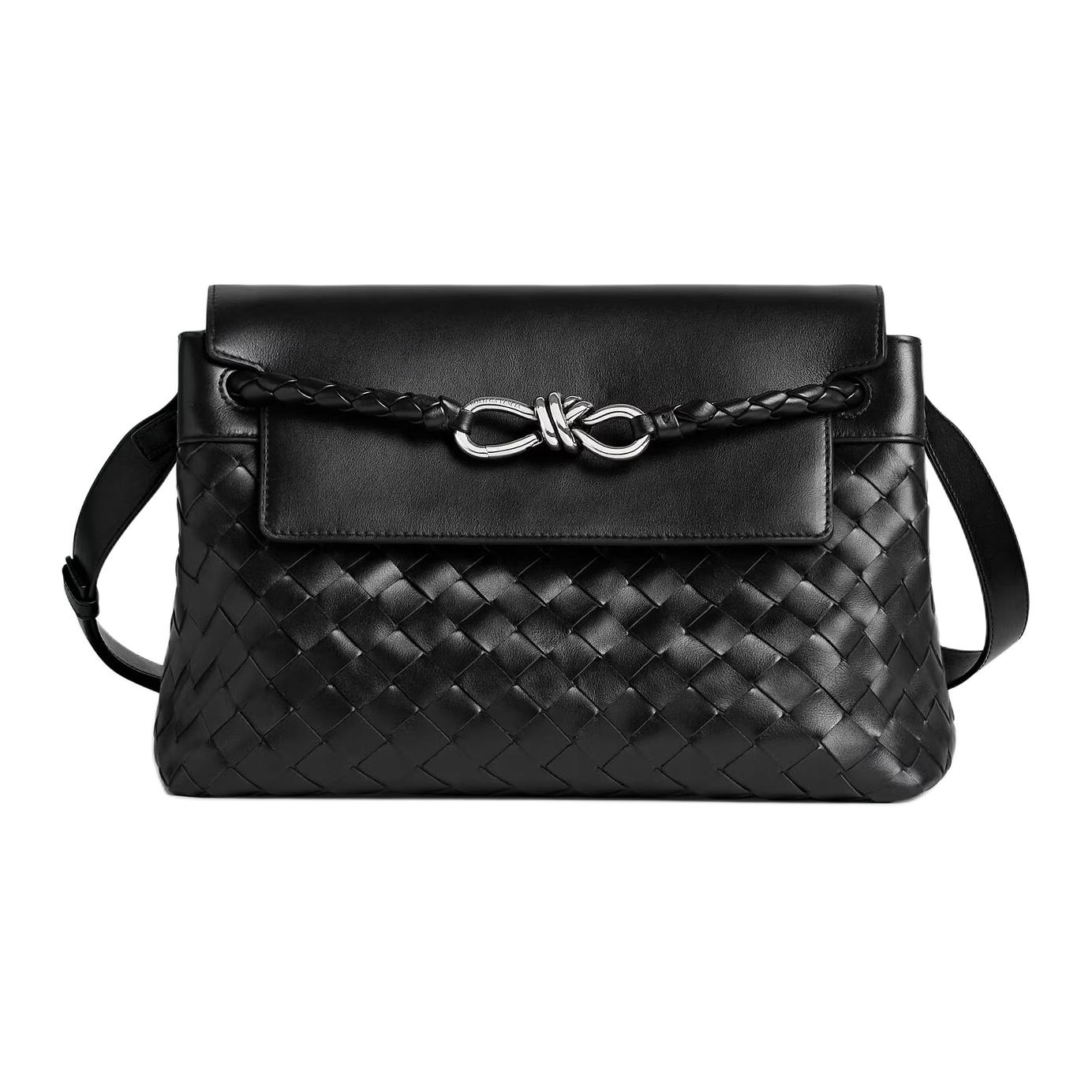 

Сумка через плечо из телячьей кожи, маленькая мужская Bottega Veneta, basic set (bag+dust bag)