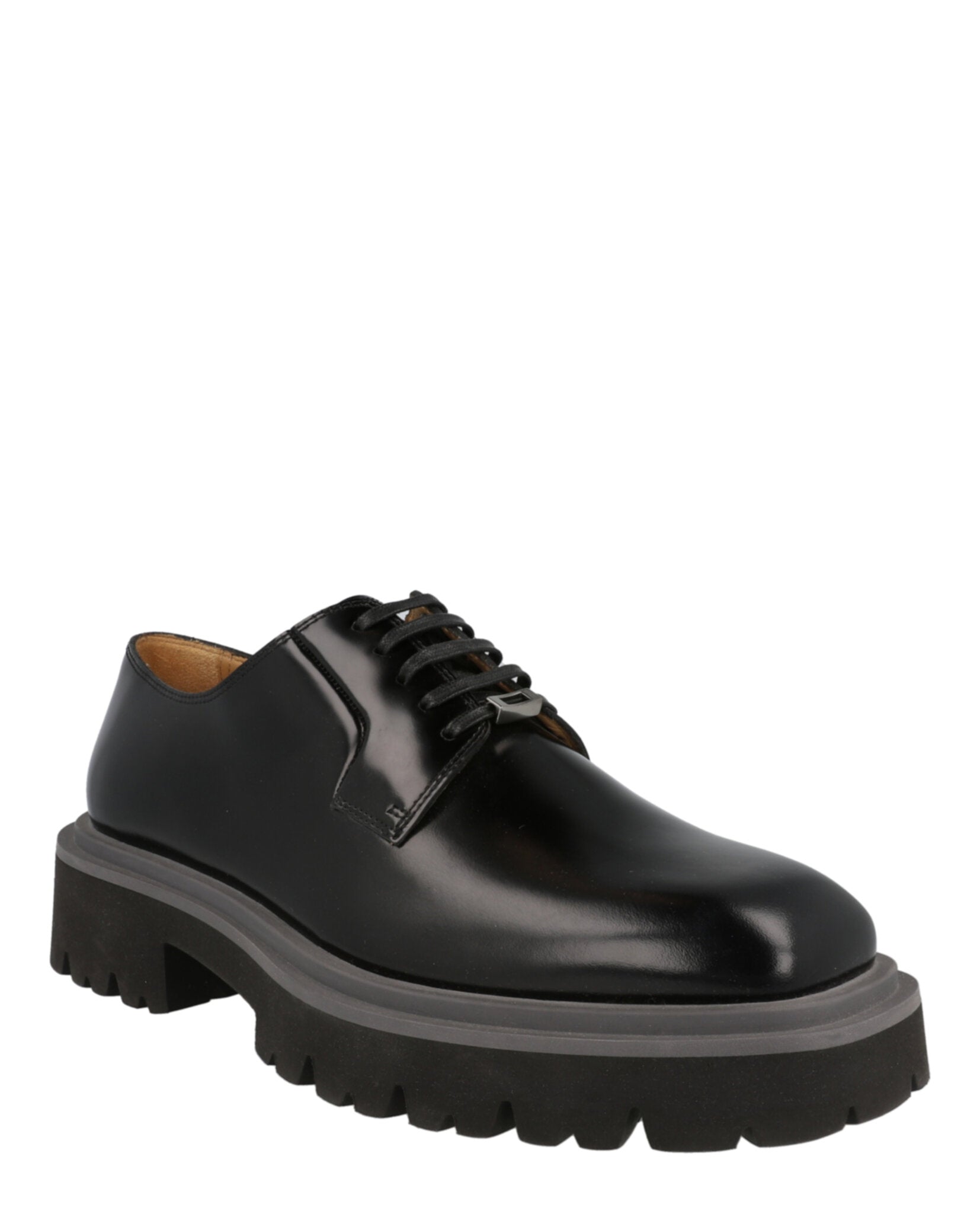 Туфли из мерцающей кожи Salvatore Ferragamo, черный — фото 2