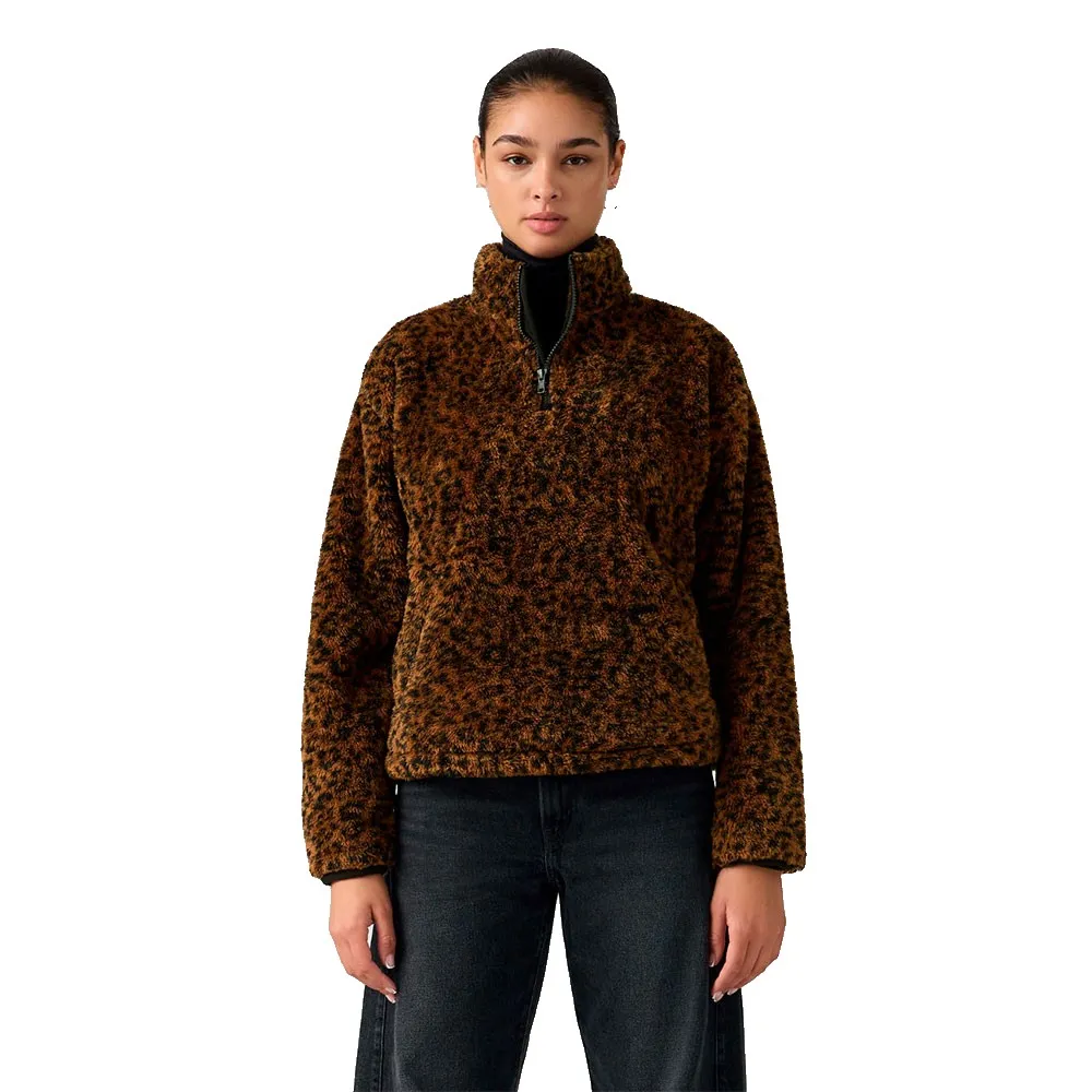 

Толстовка Levi's Gemma с половинной молнией, коричневый