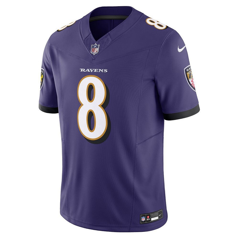 Мужские кроссовки Nike Lamar Jackson Purple Baltimore Ravens Vapor F. Ограниченный Джерси, цвет Rav Purple — фото 3