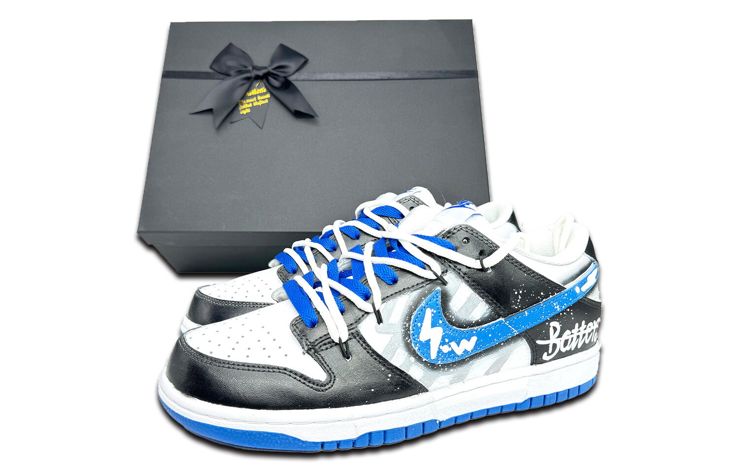 

Кроссовки Nike Dunk Skateboard Shoes Men Low-Top White, Синий, Кроссовки Nike Dunk Skateboard Shoes Men Low-Top White