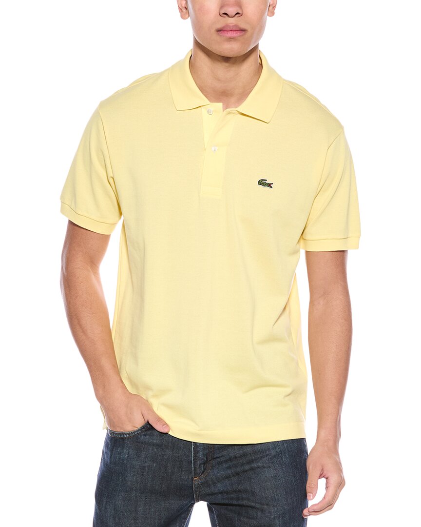 

Рубашка-поло Lacoste Classic Fit Pique, желтый