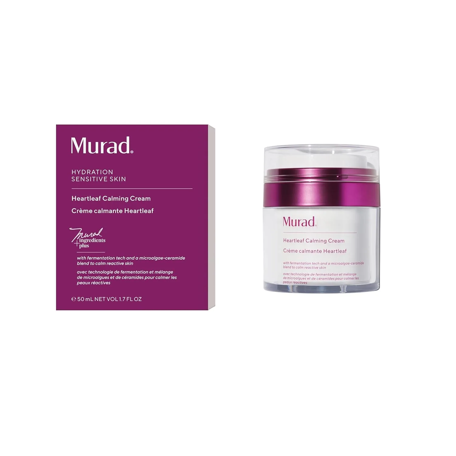 Крем для лица Murad — Heartleaf Calming Cream - нежный увлажняющий с Heartleaf для раздраженной, чувствительной, 50 мл