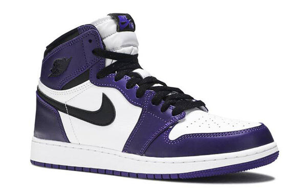 Кроссовки 1 ретро высокие og Air Jordan, фиолетовый — фото 2