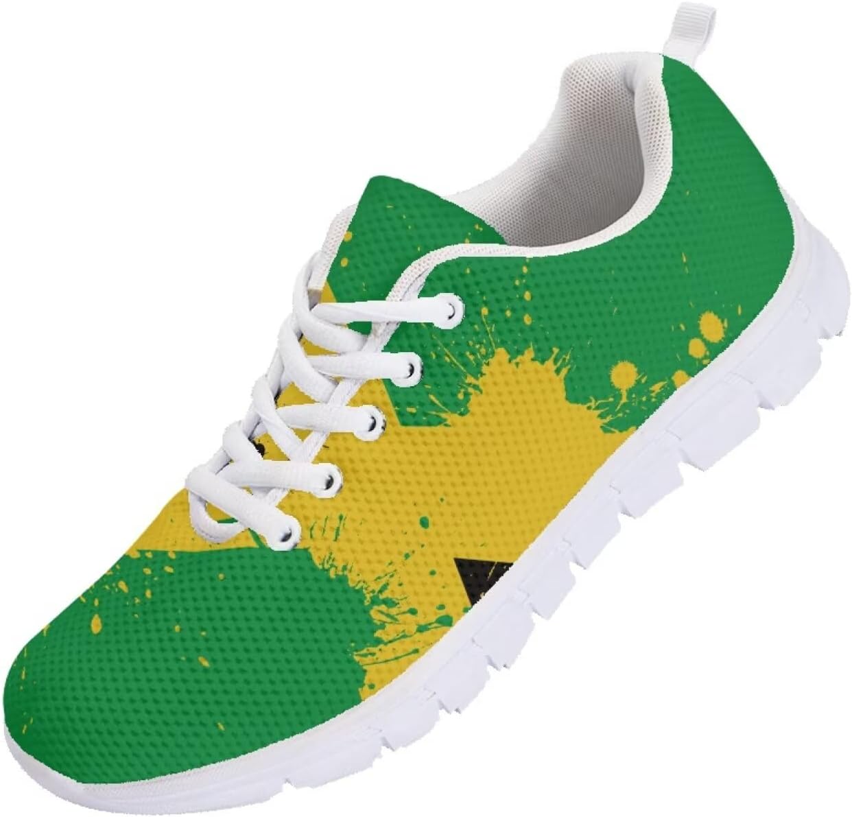 

Мужские кроссовки Funnydude Funny Print для бега, легкие, дышащие, с сеткой, удобные спортивные обувь, Jamaica