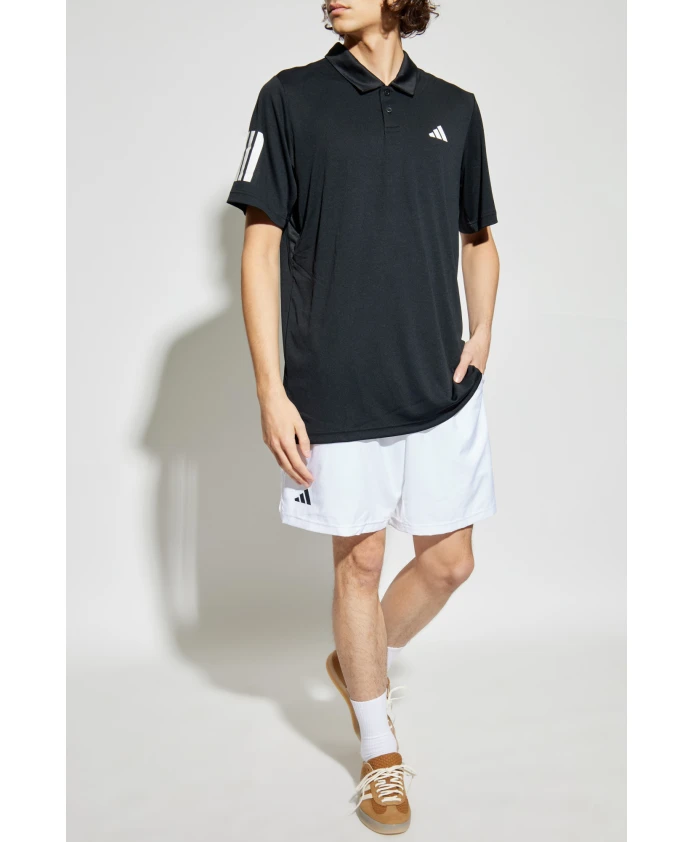 Клубная рубашка поло с тремя полосками Adidas, черный — фото 2