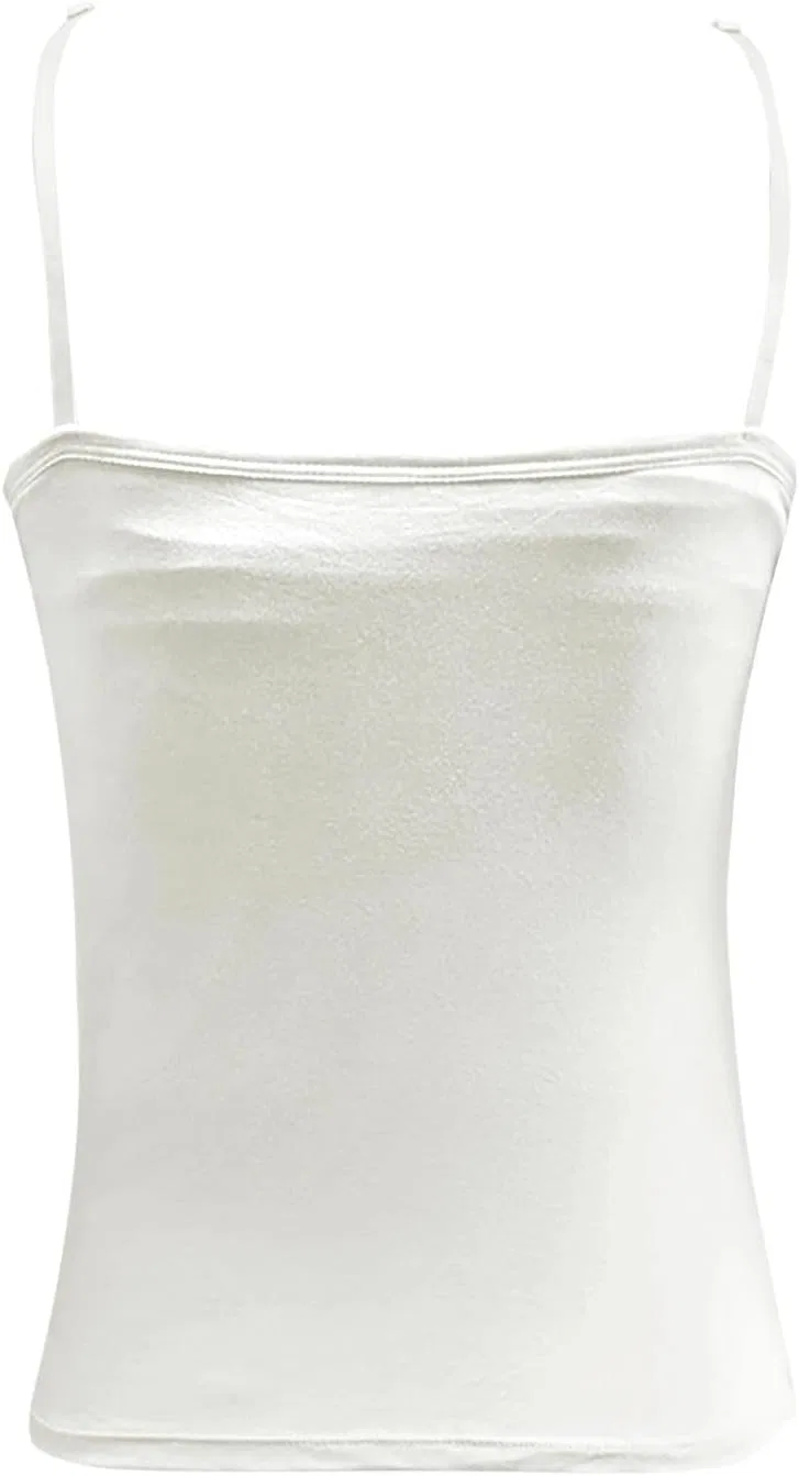Топ-майка женская с встроенным бюстгальтером Generic, 01white — фото 4