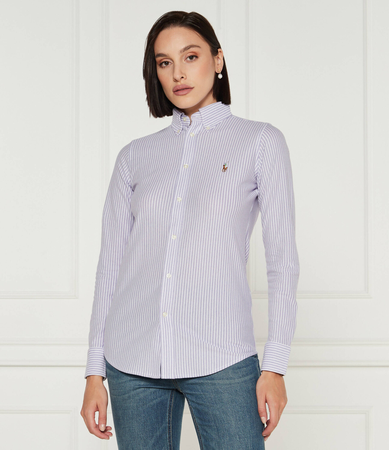 

Рубашка POLO RALPH LAUREN Slim Fit, фиолетовый