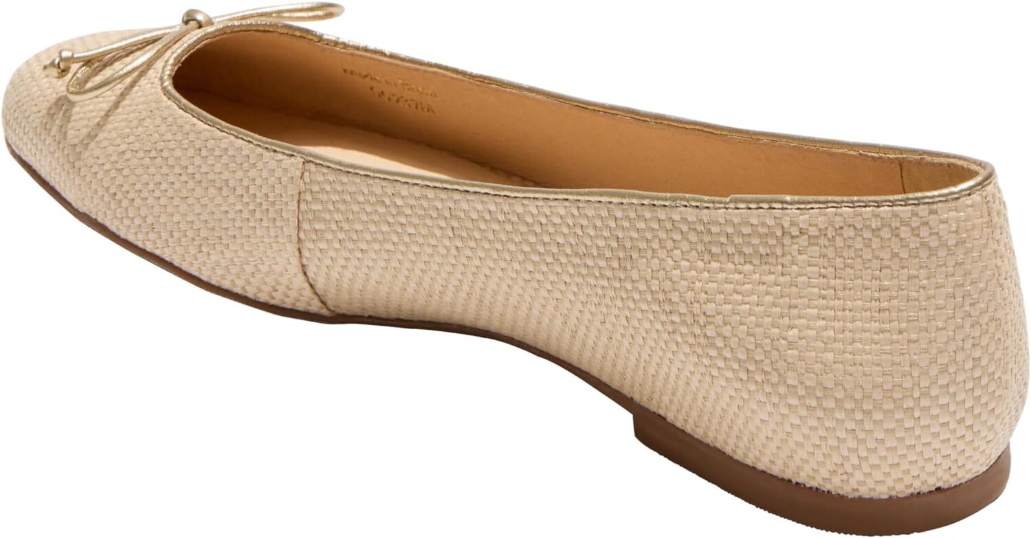 Туфли на плоской подошве Jack Rogers Kenlyn Ballet - Rattan, цвет Natural/Platinum — фото 4