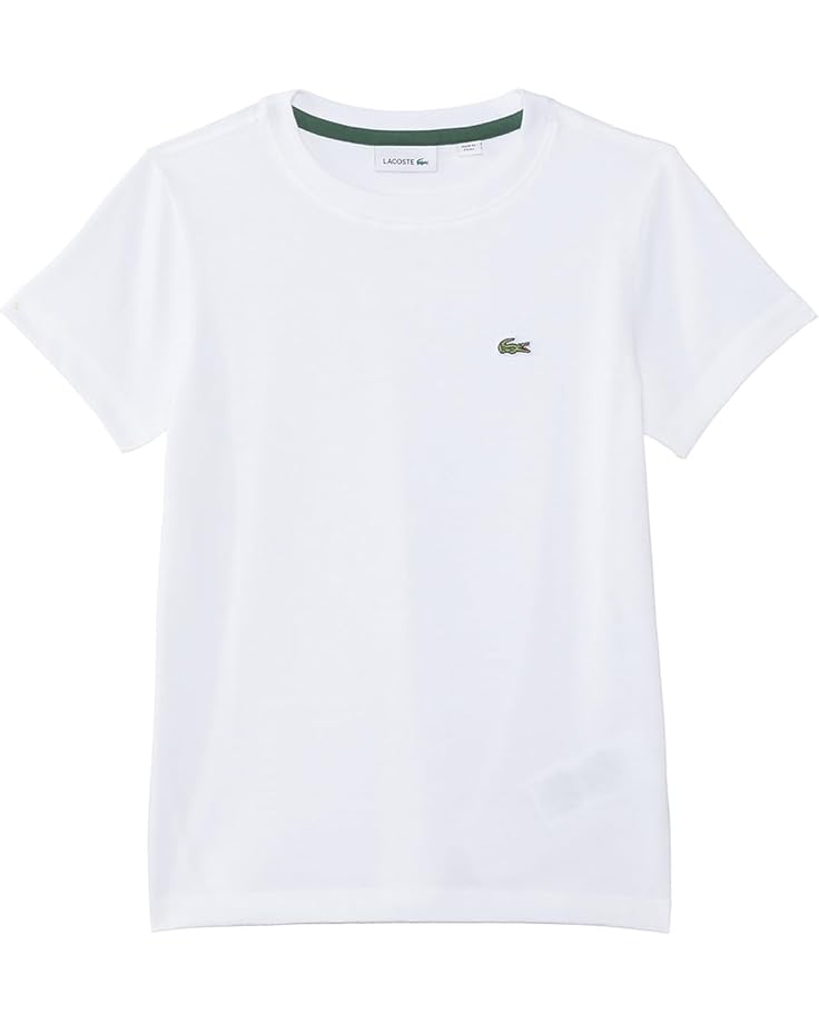 

Толстовка Lacoste Kids Short Sleeve Crew Neck Classic Cotton T-Shirt, белый