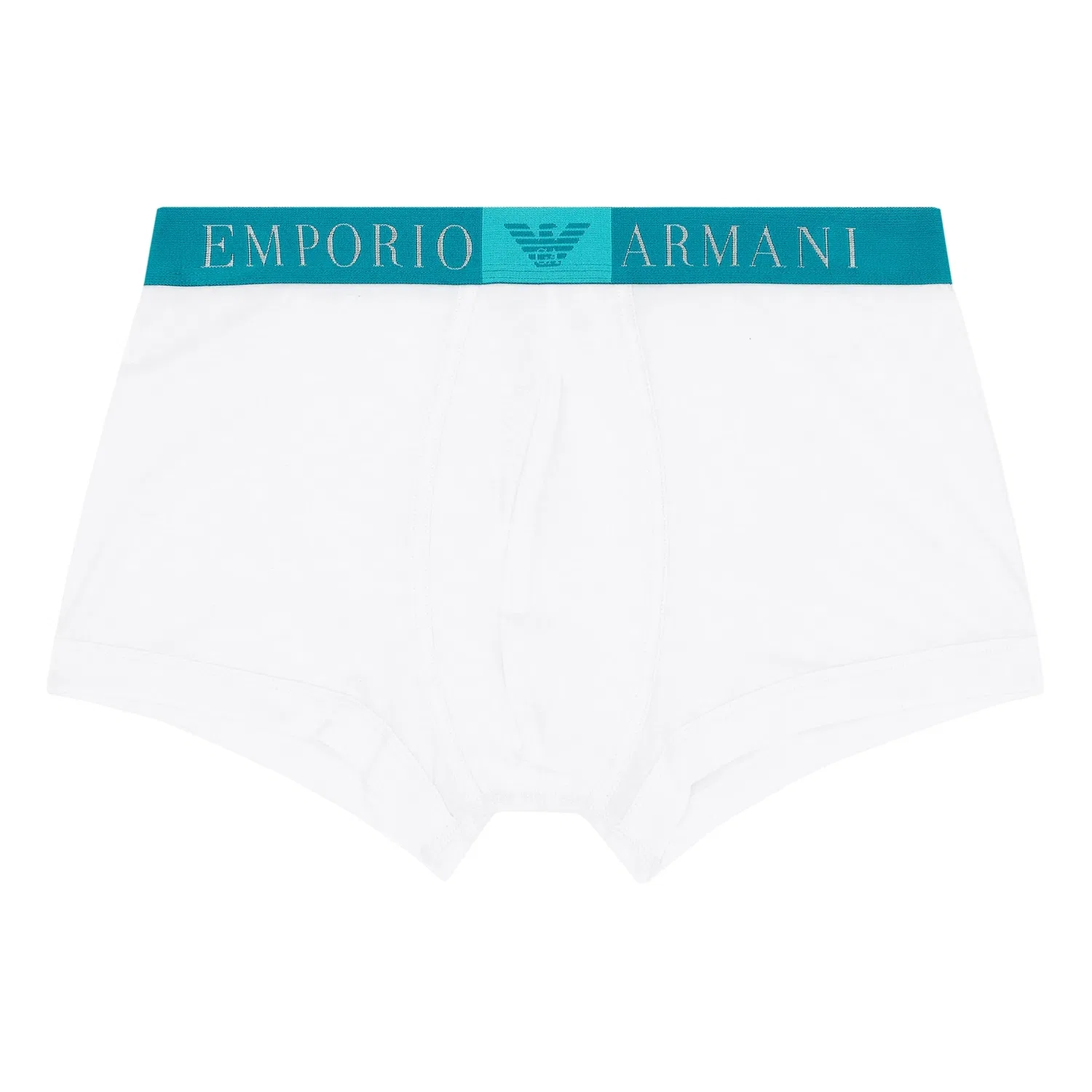 Боксеры из хлопка с эластаном Emporio Armani, белый