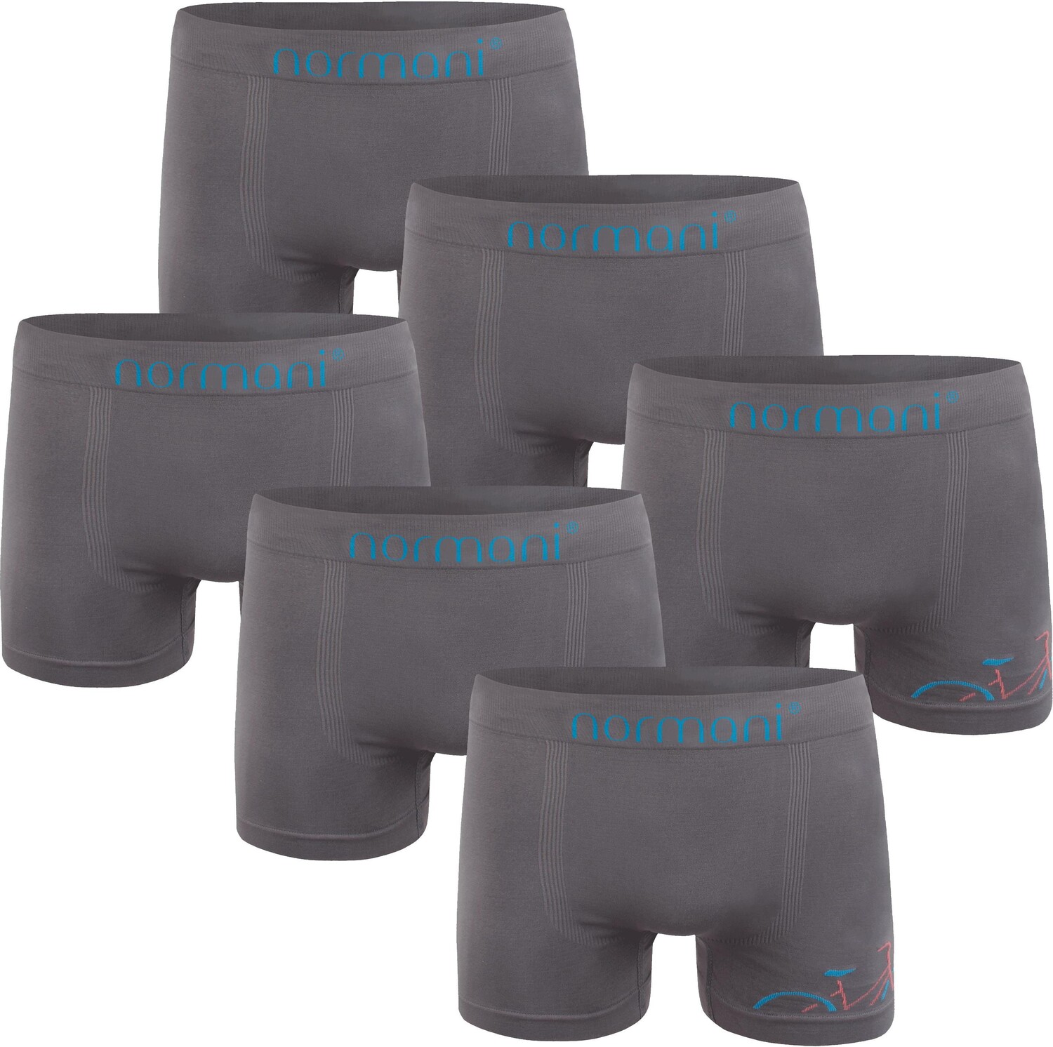 

Боксеры normani 6 Stück Mikrofaser-Boxershorts für Herren aus Nylon, цвет Bicycle