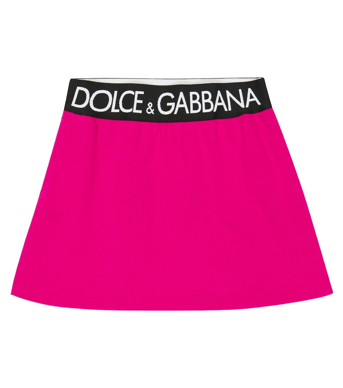 

Юбка из хлопка с логотипом Dolce&Gabbana, розовый