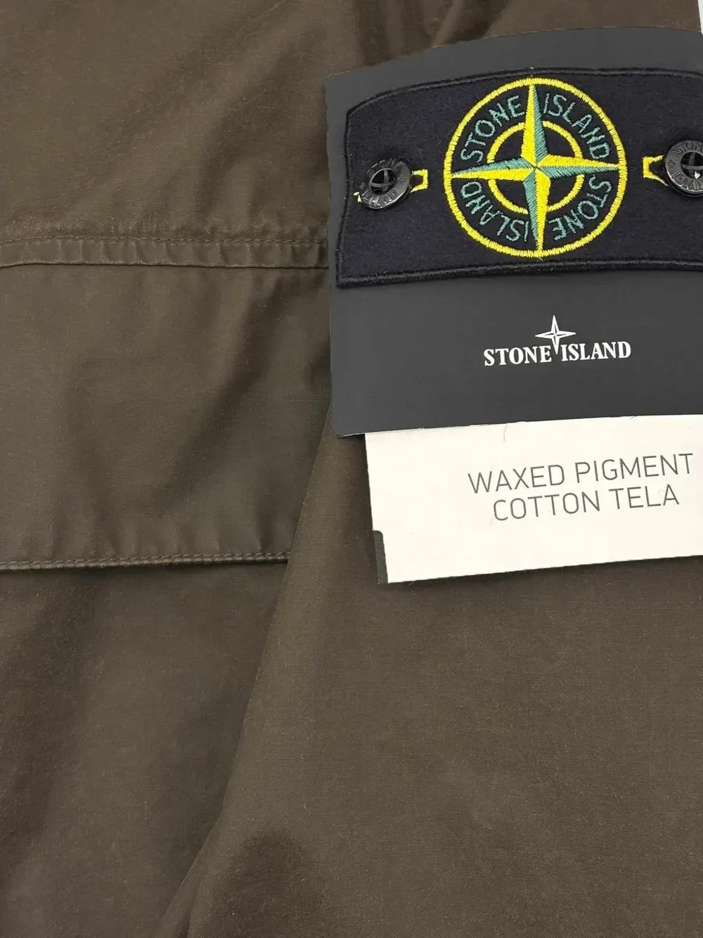 Пальто с нашивкой-логотипом Stone Island, коричневый — фото 3