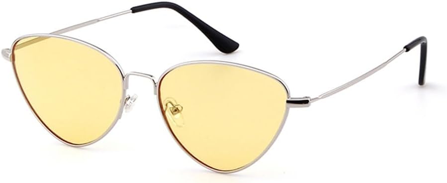 

Женские солнцезащитные очки в форме красного треугольника, винтажный ретро-стиль, металлическая оправа, «кошачий глаз», линзы с градиентом конфетных оттенков VFDHN, C4