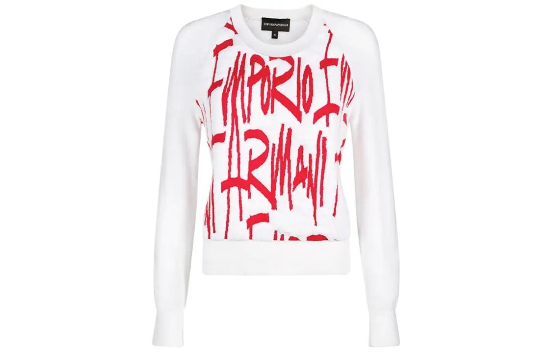 

Свитшот женский белый EMPORIO ARMANI
