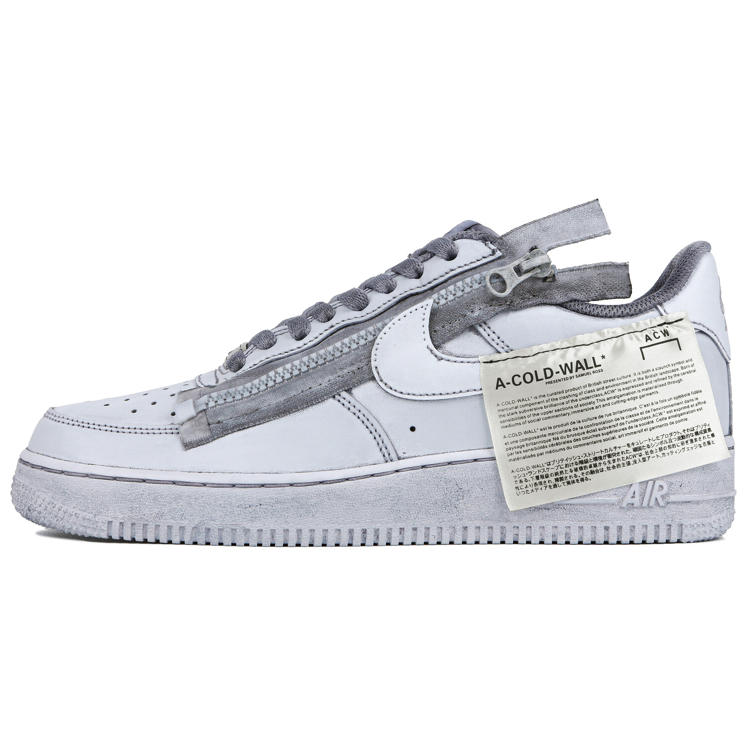 

Кроссовки Nike Air Force 1 Skateboarding Shoes Women's Low-top Gray, серый