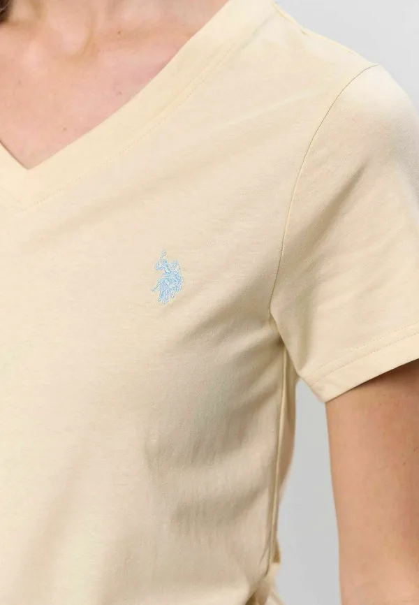 Базовая футболка uwadelle U.S. Polo Assn., Bleached Sand — фото 4