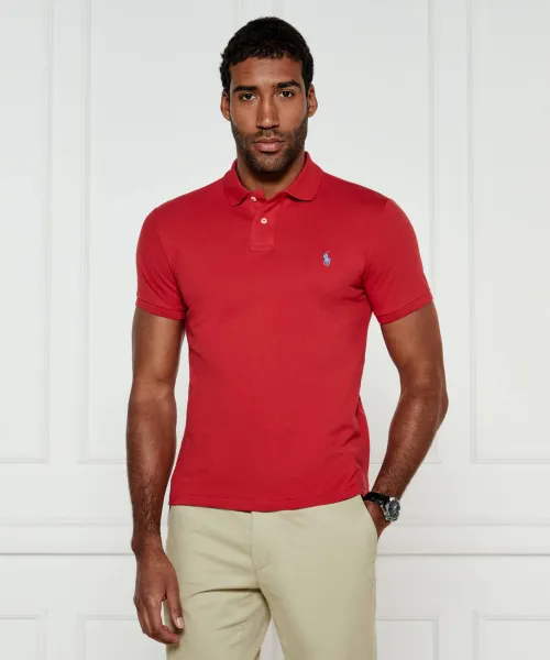 

Футболка поло Slim fit Polo Ralph Lauren, красный
