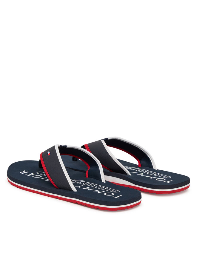 Шлепанцы Tommy Hilfiger Tumble Beach Sandal FM0FM05710, темно-синий — фото 3