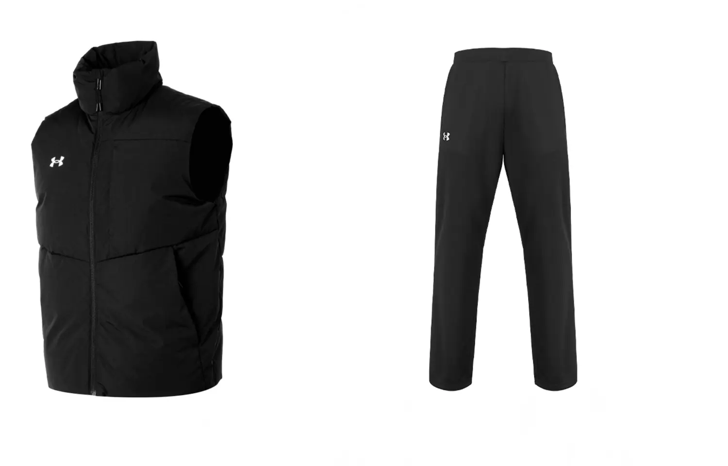 

Повседневный спортивный мужской комплект черного и черного цветов Under Armour, черный