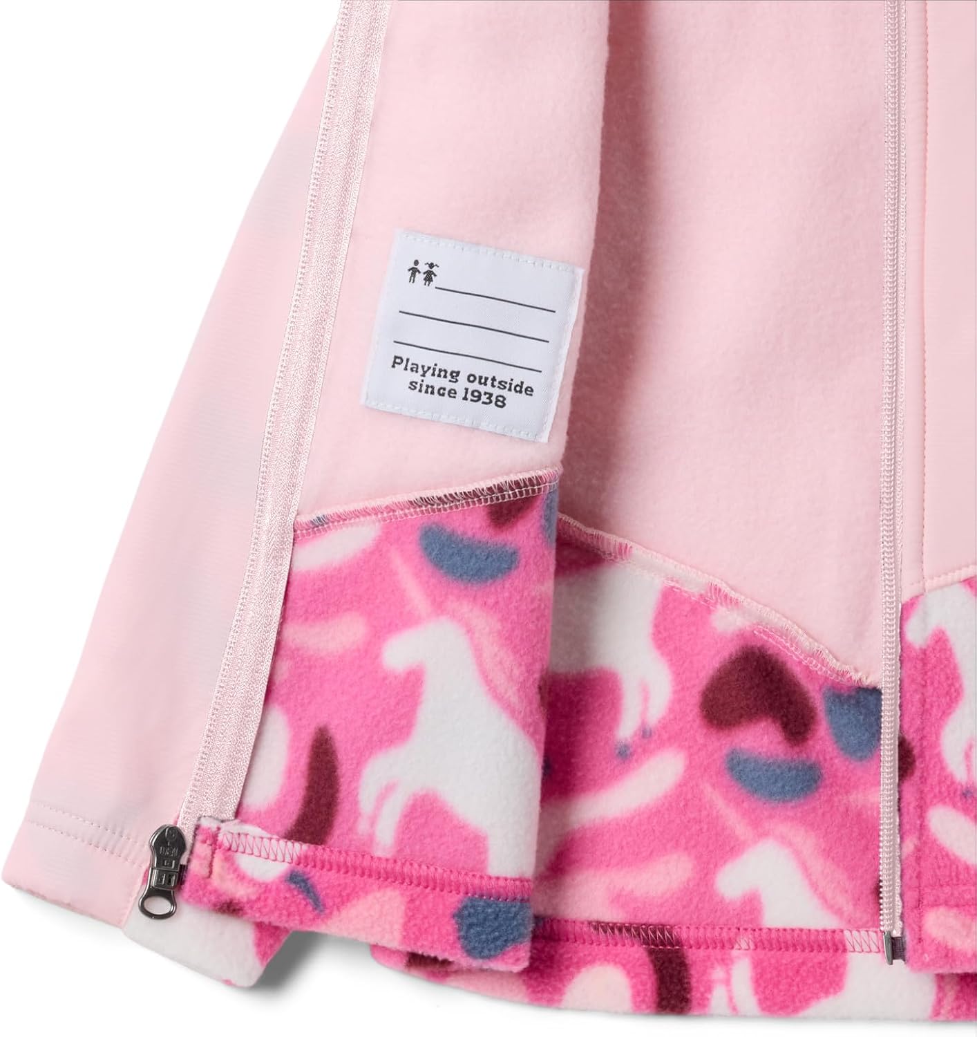 Толстовка Columbia Unisex Baby Steens Mt Ii Overlay, Pink Ice Uniflauge/Satin Pink — фото 3