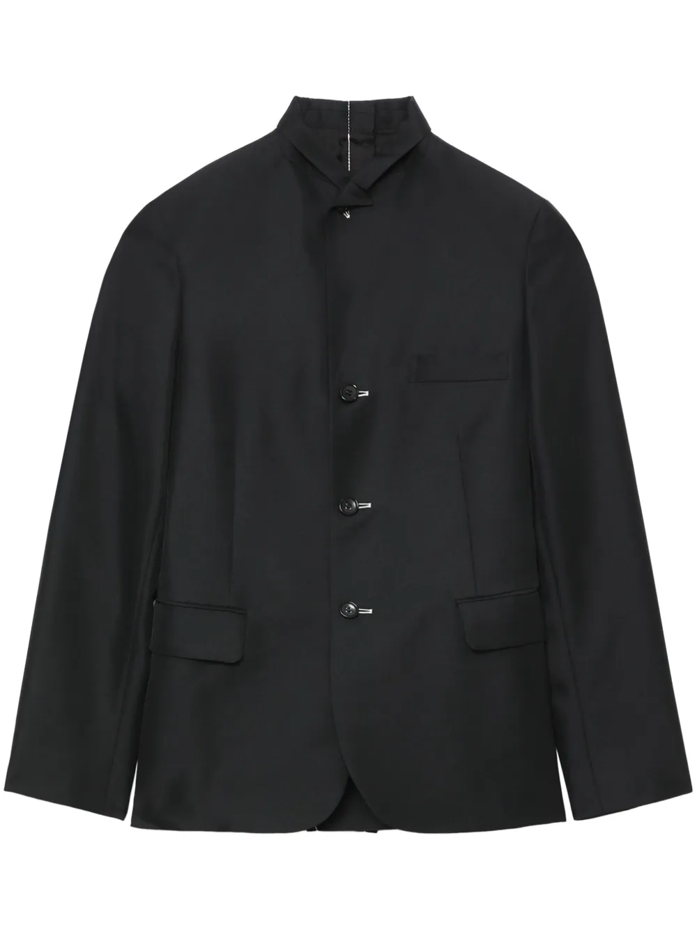 

Многослойный однобортный пиджак Black Comme Des Garçons, черный