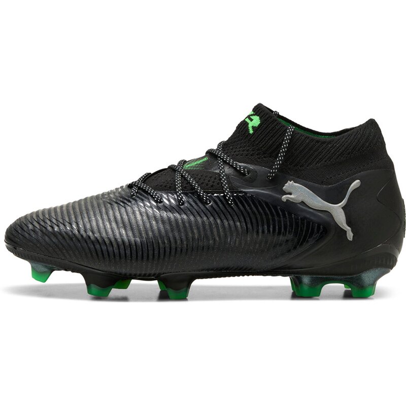 Футбольные бутсы Future 8 Ultimate FG Puma, цвет puma black-puma silver-fluo green — фото 4