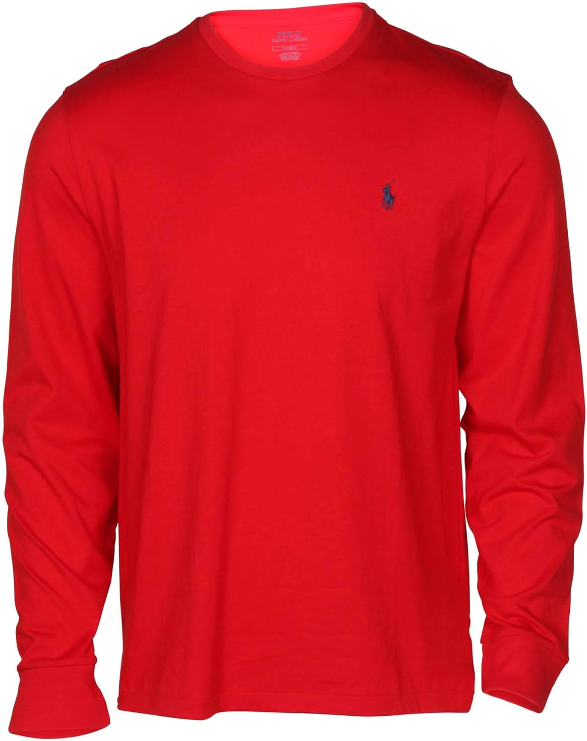 

Мужская футболка POLO RALPH LAUREN Classic Fit Soft Touch с длинным рукавом, Red