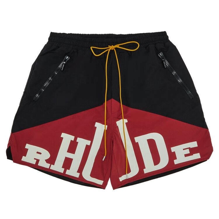 

Шорты Rhude Yachting Short, цвет Black/Maroon