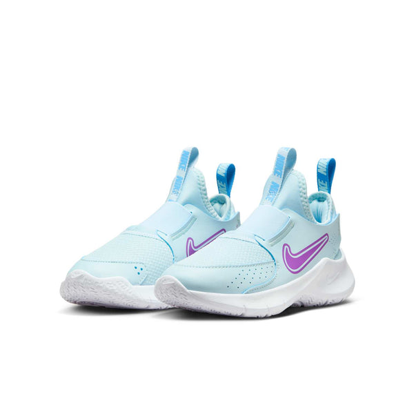 Кроссовки flex runner 3 'glacier blue university blue chlorophyll hyper violet' Nike, голубой — фото 3