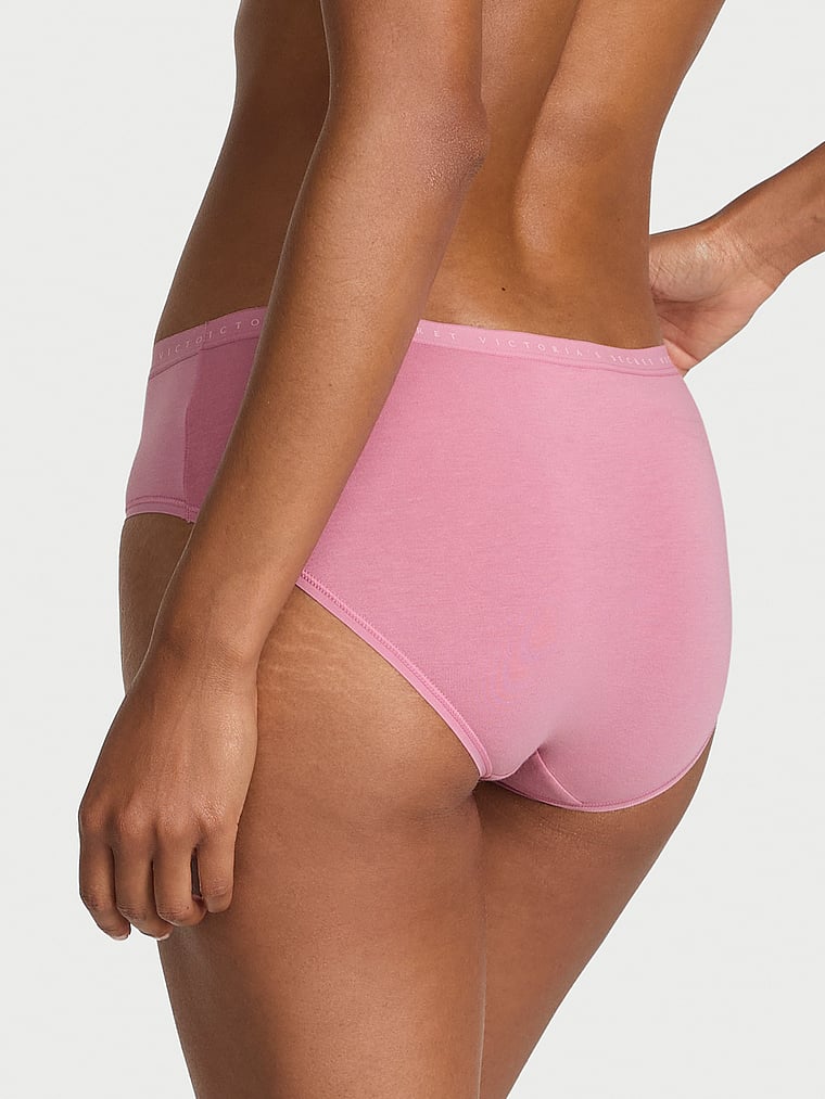 Трусики-Хипхаггеры из эластичного хлопка Victoria'S Secret, smooth lilac pink — фото 2