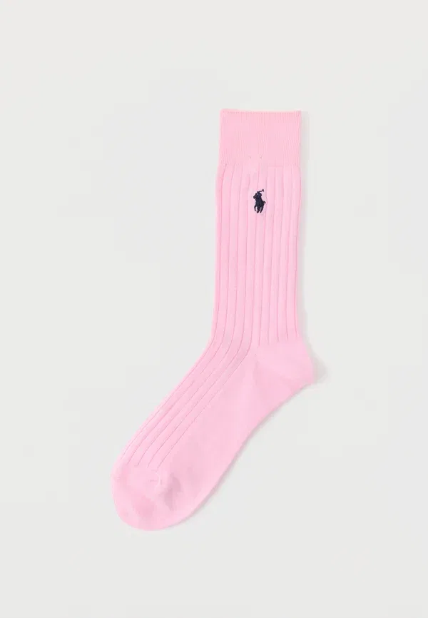 Носок ребристый Egyptian rib crew sock single socks Polo Ralph Lauren, розовый