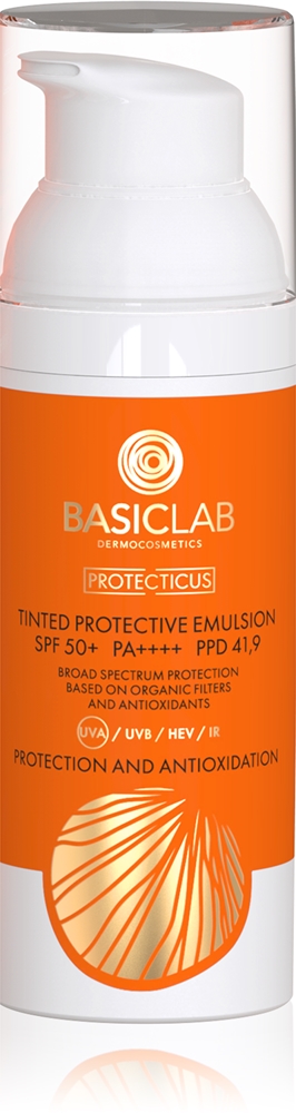 

Защитная тонирующая эмульсия Dermocosmetics spf 50+ Basiclab, 50 мл